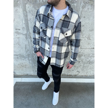 Байкова oversize сорочка світла к літина