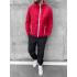 Комплект красная ветровка белая змейка+ спорт. брюки из плащевки Комплект красная ветровка белая змейка+ спорт. брюки из плащевки