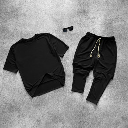 Комплект футболка и штаны черный Комплект футболка и штаны черный