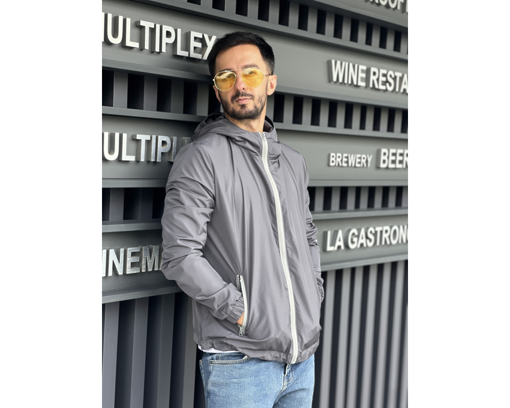 Чоловіча вітровка на весну-осінь | Сірий