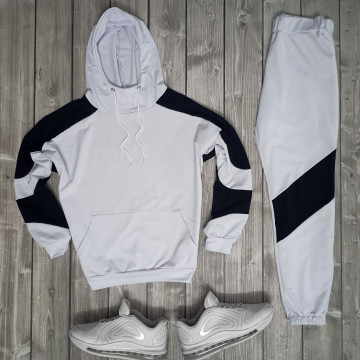 Демисезонный спортивный костюм двухнить | Белый Демисезонный спортивный костюм двухнить | Белый