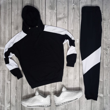 Демисезонный спортивный костюм двухнить | Черный Демисезонный спортивный костюм двухнить | Черный