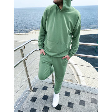 Костюм свободного кроя в цвете мята на осень-весну Костюм свободного кроя в цвете мята на осень-весну