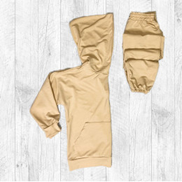 Женский демисезонный базовый спортивный костюм | Бежевый