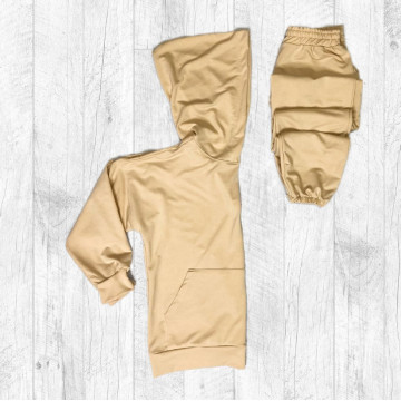 Женский демисезонный базовый спортивный костюм | Бежевый