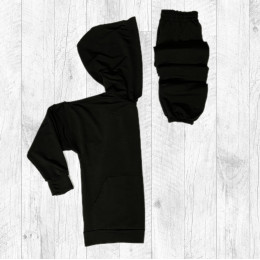 Женский демисезонный базовый спортивный костюм | Черный