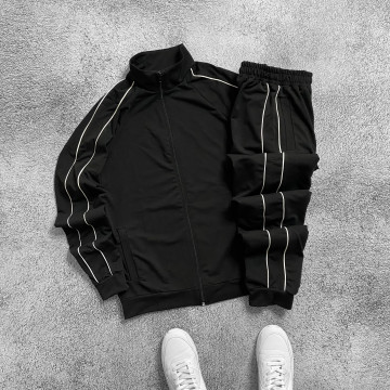 Спорт костюм с лампасами черный Спорт костюм с лампасами черный