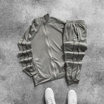 Спорт костюм с лампасами серый Спорт костюм с лампасами серый