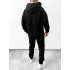 Флисовый оверсайз костюм черный Флисовый оверсайз костюм черный