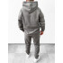 Флисовый оверсайз костюм серый Флисовый оверсайз костюм серый