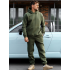 Чоловічий теплий спортивний костюм базовий хакі Чоловічий теплий спортивний костюм базовий хакі